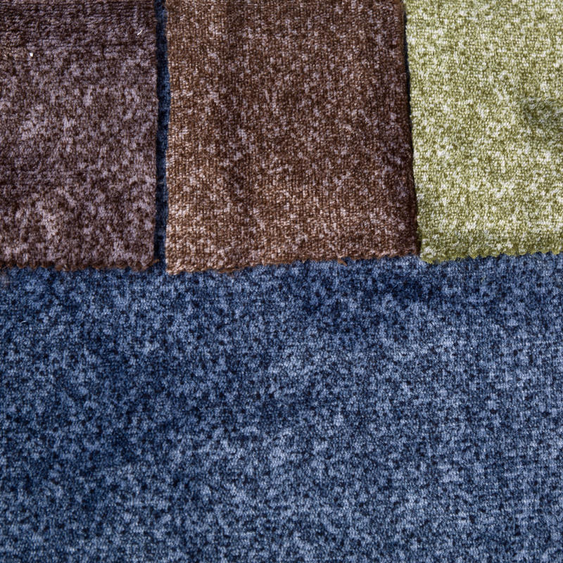 Dubbelsidig graverad polyester korall sammet
