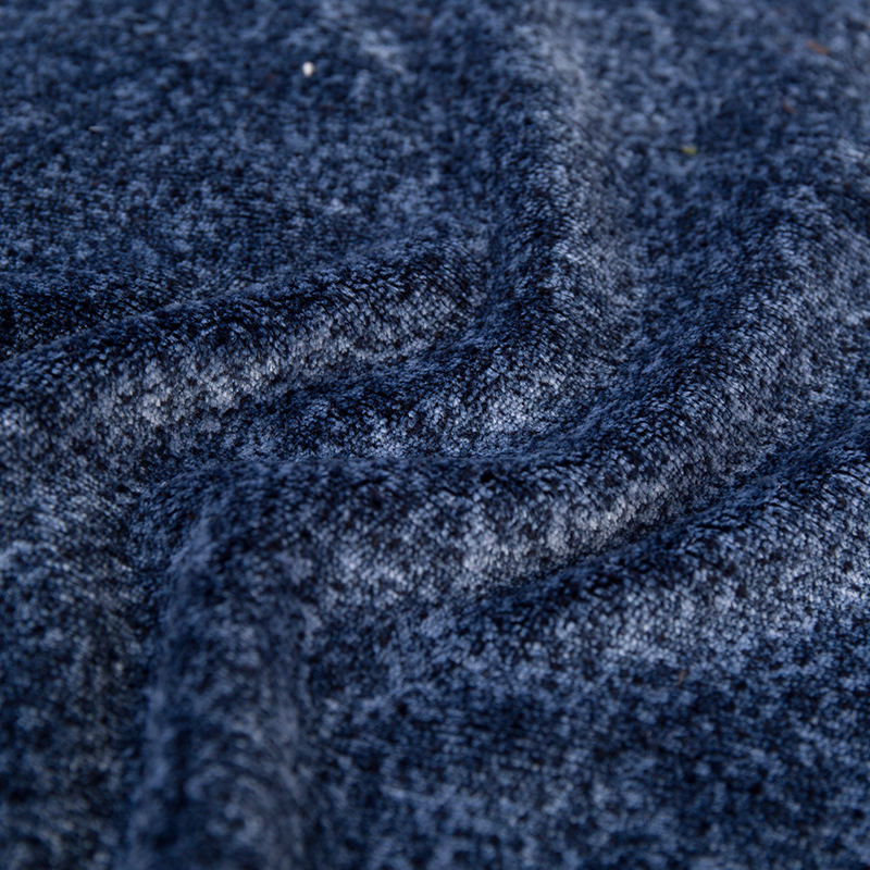 Ensidig graverad polyester korall sammet